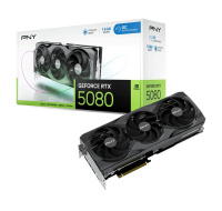 PNY VGA NVIDIA GeForce RTX 5080 Triple Fan 16GB OC, RTX 5080 OC, 16GB GDDR7, 3xDP, 1xHDMI