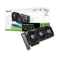 PNY VGA NVIDIA GeForce RTX 5070 Triple Fan 12GB, RTX 5070, 12GB GDDR7, 3xDP, 1xHDMI