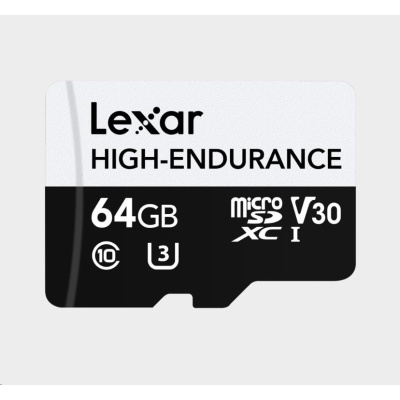 Lexar microSDXC High-Endurance UHS-I/U3/10 R100/W35 (V30) 64GB