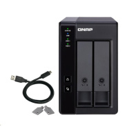 BAZAR - QNAP TR-002 rozšiřujicí jednotka (2xSATA, USB-C 3.2 Gen2) - Po opravě (Komplet)