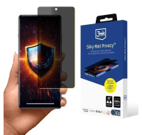 BAZAR - 3mk Silky Matt Privacy pro Samsung Galaxy S24 FE - Poškozený obal (Komplet)