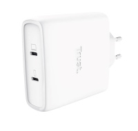 TRUST napájecí adaptér MAXO 100W 2-Port, USB-C, bílá