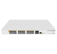 BAZAR - MikroTik Cloud Router Switch CRS328-24P-4S+RM, 800MHz CPU,512MB RAM, 24xLAN, 4xSFP+ slot, vč. L5 - Po opravě