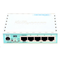 BAZAR - MikroTik RouterBOARD hEX, 880MHz dual-core CPU, 256MB RAM, 5x LAN, USB, microSD slot, vč. L4 licence - Po opravě