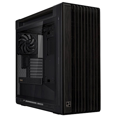 BAZAR - ASUS case PROART PA602 WOOD TG PWM BLACK, Mid Tower, průhledná bočnice, černá - Poškozený obal (Komplet)