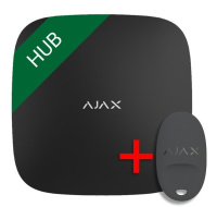 Ajax Hub black + DÁREK ZDARMA - Ajax SpaceControl black
