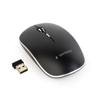 GEMBIRD myš MUSW-4B-01, černá, bezdrátová, USB nano receiver