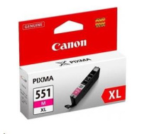 Canon CARTRIDGE CLI-551M XL purpurová pro IP 72x0, MX925, PIXMA IP7250,8700,8750, MG5450,5550,5600,5650