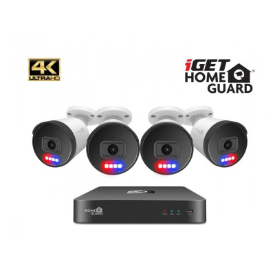 iGET HOMEGUARD HGNVK88504 - PoE 4K UltraHD NVR CCTV 8CH + 4x kamera