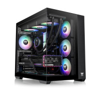 THERMALTAKE Case View 380 TG ARGB, ATX, Průhledná bočnice, 4x 120mm ARGB Fan, černá
