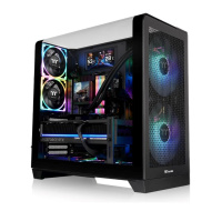 BAZAR - THERMALTAKE Case View 390 Air, ATX, Průhledná bočnice, 2x 120mm Fan, černá, poškozený obal