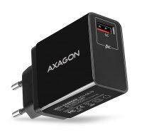 AXAGON ACU-QC19, QC nabíječka do sítě 19W, 1x USB-A port, QC3.0/AFC/FCP/SMART, černá