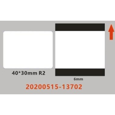 BAZAR - Niimbot štítky ER 40x30mm 230ks Průhledné pro B21, B21S, B3S,B1 - Poškozený obal (Komplet)