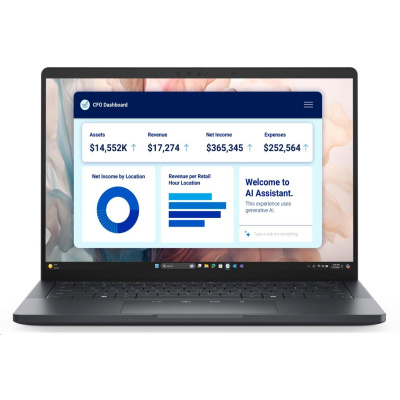 DELL NTB Pro 13 Premium PA13250/U7-268V/Evo/32GB/512SSD/13.3" QHD+  Touch|IR Cam/65W/Backlit Kb/W11 Pro/3Y PS NBD