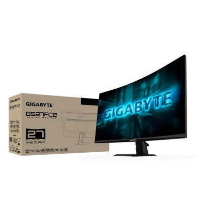 GIGABYTE LCD - 27" Gaming monitor GS27FC2, Prohnutý VA 1500R, 1920x1080 FHD, 240Hz, 3000:1, 350cd/m2, 1ms, 2xHDMI, 1xDP