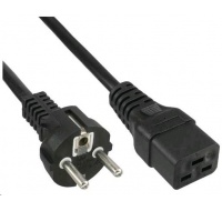PremiumCord kabel síťový k počítači 230V 16A 3m IEC 320 C19 konektor