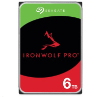 SEAGATE HDD 6TB IRONWOLF PRO (NAS), 3.5", SATAIII, 7200 RPM, Cache 256MB