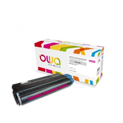 OWA Armor toner pro OKI C5600, C5700, 2000 Stran, 43381906, červená/magenta