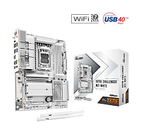 ASRock MB Sc AM5 X870E Challenger WiFi WHITE, AMD X870E, 4xDDR5, 1xHDMI, 2xUSB4, WiFi