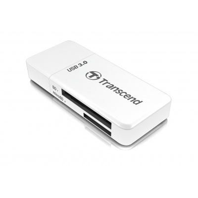 TRANSCEND Card Reader F5, USB 3.0, White