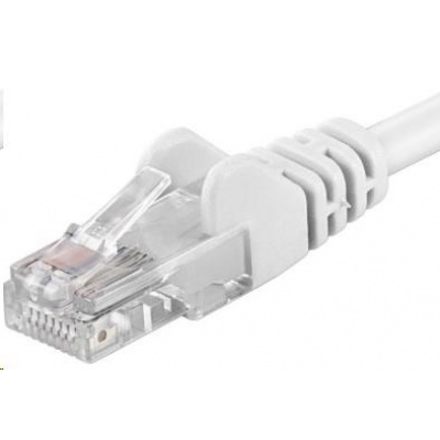 PremiumCord Patch kabel UTP RJ45-RJ45 CAT6 3m bílá