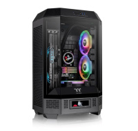 THERMALTAKE Case The Tower 300, mATX, Průhledná bočnice, 2x 140mm Fan, černá