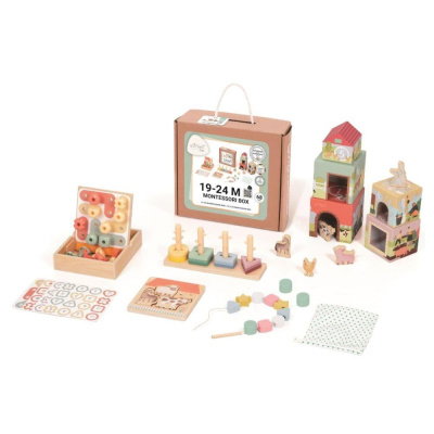 Sada montessori hraček pro děti od 1,5 roku (19–24 měsíců) - edukativní box