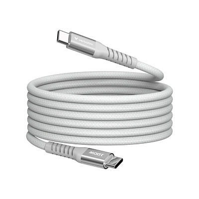 VERBATIM Kabel USB-C Sync & Charge, 100W, Magnetický, 120cm, šedá