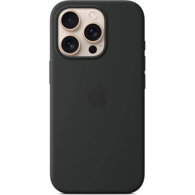 APPLE iPhone 16 Pro Silicone Case with MagSafe - Black