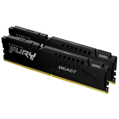 KINGSTON DIMM DDR5 32GB (Kit of 2) 6400MT/s CL32 ECC FURY Beast EXPO Černá