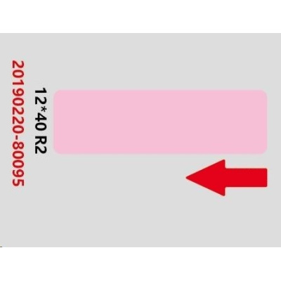 Niimbot štítky RP 12x40mm 155ks Pink pro D11 a D110