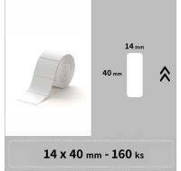 Niimbot štítky RP 14x40mm 155ks Bílé pro D11, D11-M, D110, D110-H