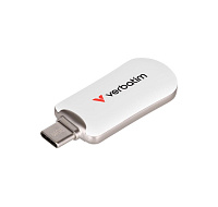 VERBATIM Flash Disk 512GB Plectra USB-C 3.0, bílá