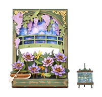 RoboTime 3D dřevěná skládačka Třpytivé lekníny