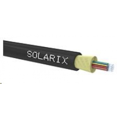 DROP1000 kabel Solarix, 24vl 9/125, 4,0mm, LSOH, černý, cívka 500m SXKO-DROP-24-OS-LSOH