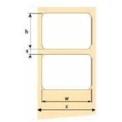 OEM samolepicí etikety 100mm x 150mm, bílý papír, cena za 500 ks