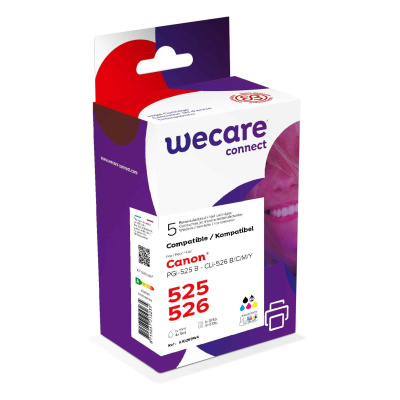 WECARE ARMOR cartridge pro CANON Pixma IP4850, MG5150, MG5250, MG6150, MG8150 (PGI-525+CLI-526B/C/M/Y) 1x20 ml/ 4x10 ml