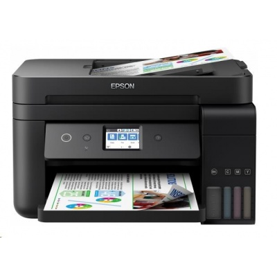 EPSON tiskárna ink EcoTank L6190, 4v1, A4, 33ppm, Ethernet, Wi-Fi (Direct), Duplex,  LCD, ADF, 3 roky záruka po reg.