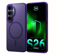 3mk ochranný kryt Smoke MagCase Purple pro Samsung Galaxy S26