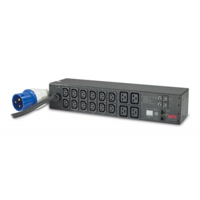 APC Rack PDU, Metered, 2U, 32A, 230V, (12)C13 & (4)C19, IEC-309 32A 2P+E 3.66m