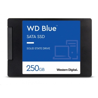 WD BLUE SSD 3D NAND WDS250G2B0A 250GB SATA/600, (R:550, W:525MB/s), 2.5"
