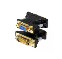 WG Redukce DVI-I Dual Link (male) to VGA (female; D-Sub DE-15) / black