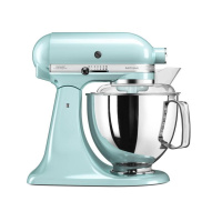 KitchenAid Artisan 5KSM175PSEIC kuchyňský robot, 10 rychlostí, planetární systém, celokovová konstrukce, ledově modrá