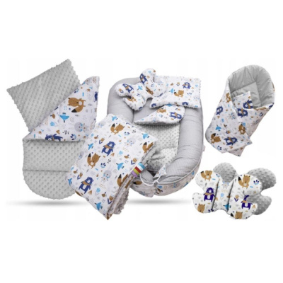 Set do postýlky - 7dílná sada Boho zvířátka
