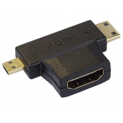 PremiumCord Adaptér HDMI na mini HDMI typ C a micro HDMI typ D