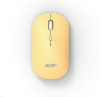 ACER Myš Wireless Mouse AMR130 Yellow - Dual mode 2.4GHz + BT 5.2, 4 tlačítka, 800/1200/1600 dpi, USB Polling rate 125Hz