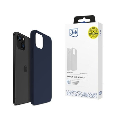 3mk ochranný kryt Silicone Case pro Apple iPhone 15   Dark Navy