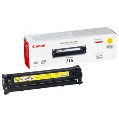 Canon TONER CRG-716Y žlutá pro i-Sensys LBP5050, LBP5050N, LBP5360, MF-8030Cn, MF-8040Cn,MF-8050Cn,MF-8080Cw (1500 str.)