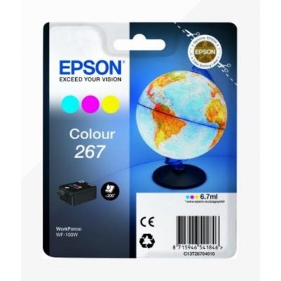 EPSON ink bar Singlepack "Globus" Colour 267 ink cartridge-pro WF-100 (6,7 ml)