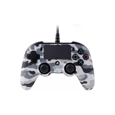 BAZAR - Nacon Wired Compact Controller - ovladač pro PlayStation 4 - camo grey - Poškozený obal (Komplet)